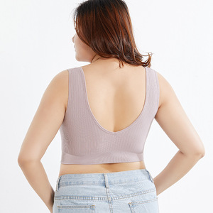 ホットセクシーな女性下着無料ワイヤーレースブラシエプッシュアップブラレットプラスサイズのブラジャーパッド付きベストトップブラ - Product Image 3