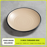 Assiettes en mélamine personnalisées pour restaurant, durables et incassables