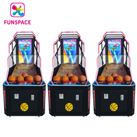 Machine de jeux vidéo d'arcade, vente en gros, écran de 55 pouces, tir d'arcade, basket-ball, pièces de monnaie