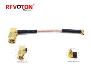 Tùy chỉnh rg316 lắp ráp Cáp MMCX / SMA / BNC / N / SMB Nam Nữ cắm ổ cắm mặt bích rg316 Antenna cáp mở rộng - Product Image 6