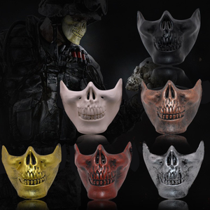 Masque <span class=keywords><strong>de</strong></span> crâne <span class=keywords><strong>de</strong></span> mâchoire d'horreur en plastique Masque <span class=keywords><strong>de</strong></span> fantôme <span class=keywords><strong>de</strong></span> guerrier <span class=keywords><strong>de</strong></span> <span class=keywords><strong>squelette</strong></span> <span class=keywords><strong>humain</strong></span> <span class=keywords><strong>de</strong></span> demi-visage <span class=keywords><strong>de</strong></span> terreur pour la fête d'Halloween - Product Image 1