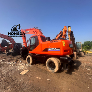 DH210W-9 Doosan d'occasion DH210W DH210 Excavateurs sur pneus Excavateurs d'occasion 21 tonnes 20 tonnes Bon prix DH150W-7 DH210W-7 DX60W CE à vendre - Product Image 1