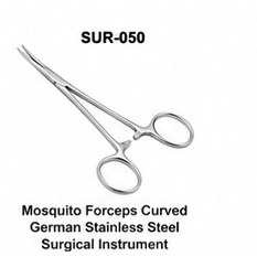 Kit de hémostatase avec forceps chirurgical courbé en acier inoxydable de classe I certifié ISO13485 allemand, cisailles à action manuelle - Product Image 2