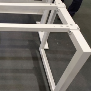 <span class=keywords><strong>BERSON</strong></span>-mesas de lectura para ordenador de oficina, patas de mesa de acero, Cara de cara, marco de 4 asientos, baratas - Product Image 6