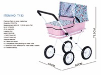 Poussette de poupée pour les tout-petits bébé poupée chariot de poupée semblant jouer bébé jogger style populaire landau personnalisé précieux