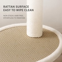 Arbre à chat premium en sisal complet, tour multi-niveaux, condo pour chat, poteaux à gratter, lit en peluche, base stable, antidérapant, pour chats d'intérieur