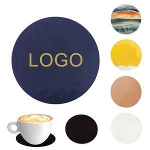 Sous-verres en carton personnalisés avec logo imprimé, sous-verres ronds en papier absorbant bon marché, sous-verres en carton pour bière, 4 pouces de diamètre, 40 points d'épaisseur - Product Image 2