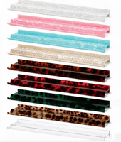 Ensemble de bâtons de poussage de Mahjong en cristal de luxe transparents pour un déplacement léger des tuiles, pour un jeu de table fluide et stable, divertissement