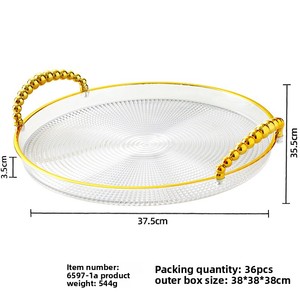 Phnom penh ใสโต๊ะวางผลไม้สัตว์เลี้ยงแบบพกพา, โต๊ะต้อนรับกาแฟในโรงแรมขนาดใหญ่ถาดใส่ที่ชาร์จพลาสติก - Product Image 6