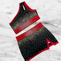 Ensemble d'entraînement de cheerleading personnalisé en gros pour filles et jeunes – Tenue de sport flexible pour la pratique du cheerleading
