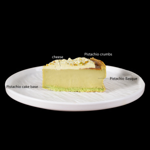 เค้กมูสหวานธรรมชาติไขมันต่ำ ฟูรุนซี ฮาลาล รับรองคุณภาพ รสพิสตาชิโอ บาสก์ ชีสเค้กแช่แข็งแบบหั่นพร้อมรับประทาน - Product Image 5