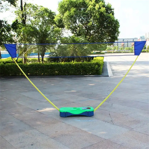 <span class=keywords><strong>Filet</strong></span> de <span class=keywords><strong>badminton</strong></span> portable facile à transporter avec stockage de raquette plage <span class=keywords><strong>jardin</strong></span> salle de sport cour arrière - Product Image 5