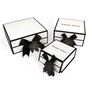 Caja de regalo de boda de cartón blanco con cierre de imán impreso con logotipo personalizado para pequeñas empresas - Product Image 6