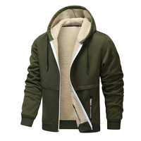 Bestseller 2026 Automne/Hiver Nouveau Sweat-shirt en polaire décontracté à capuche rembourré en fausse fourrure avec fermeture éclair coupe ample taille européenne