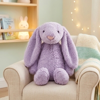 Peluche lapin à longues oreilles douces très vendue, peluche lapin à oreilles normales, poupée lapin Bonnie, vente en gros