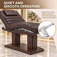 Table de massage électrique pour salon de beauté, spa, clinique, soins du visage, cire, cils et maquillage