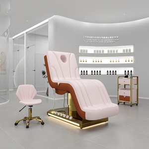 Lit de beauté professionnel de luxe pour salon de beauté, idéal pour les soins cosmétiques du visage - Product Image 3
