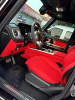 Housse de siège en cuir design pour Mercedes Benz Série C/A/S/CLA/CLS GLC/GLE/GLS Maybach/AMG Accessoires de voiture modernes
