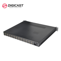 Codificador DIGICAST de 24 Canales de Alta Velocidad HD H.264, Compatible con DVB-T/ISDB-T/DTMB, Salida de Transmisión IP/ASI, Cabezal de TV Digital de 0.8-19 Mbps
