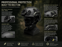 Casque tactique FAST SF à coupe haute pour la sécurité et la protection en usine