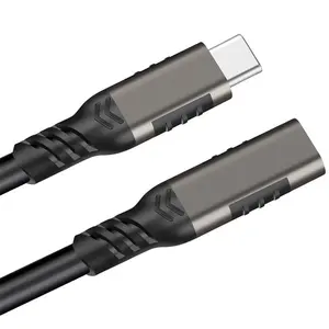 2M 100W PD 5A kavisli USB3.1 tip-c uzatma kablosu 4K @ 60Hz 10Gbps USB-C Gen 2 genişletici kablosu VR Mac için Nintendo ASUS HP dizüstü