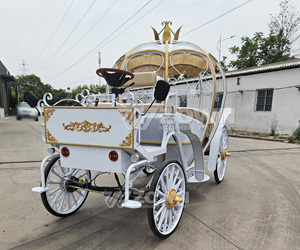 Hot Sale Electric Cinderella Pumpkin Carriage Durable Structure for Theme Park Tour Transport - Product Image 6