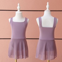 Vêtements de danse pour enfants en gros, OEM et ODM, vêtements de danse d'entraînement pour adolescentes, filles, enfants, robe de danse en maille