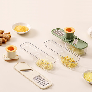 3-In-1 Ginger And Garlic Grinder <b>Multifunctional</b> <b>Vegetable</b> <b>Cutter</b> With Stainless Steel Blade For Kitchen Use - Product Image 1