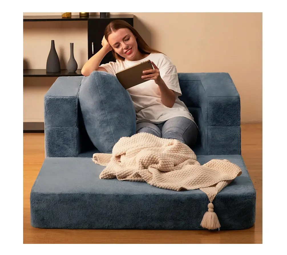 Xách tay mềm 3 trong 1 con người con chó giường bọt tầng gấp Sofa giường đi văng cho đọc sách xem siting và con người Con Chó chơi