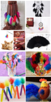 Mehrfarbige Flauschige Marabu-Truthahnfedern für DIY-Basteleien Haaraccessoires Kostüme Fliegenbinden Angelmaterial Heimdekoration