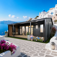 Maison conteneur extensible de 30 pieds, norme européenne, préfabriquée avec terrasse et toit, idéale pour séjour à la ferme et studio de jardin