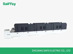 Desconector de riel de fusible Vertical de baja rotura Saiffey, Desconector de tira de CA NH trifásico, portafusibles de plástico de 415V y 690V - Product Image 4