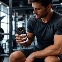 Dynamomètre à main électronique 265 Lbs 120 Kgs Digital Training Home Sport & School Use Hand Grip Strengthener Exerciseur