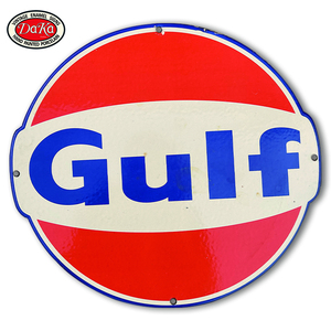Plaque Automobile Vintage en Émail Porcelaine Essence - Product Image 1