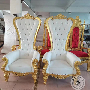 Sillón moderno <span class=keywords><strong>de</strong></span> madera con respaldo alto, sillón <span class=keywords><strong>de</strong></span> tronos, sofá, Reina, rey real, boda, venta directa <span class=keywords><strong>de</strong></span> fábrica - Product Image 3