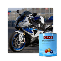OPKE Pintura Superautomática 2K de Alta Calidad, Aerosol de Recubrimiento de Refinado Automotriz, Color Rojo Brillante 2K para Pintura de Motocicleta, Principalmente Epoxi