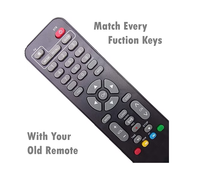 Paquete de 5 controles remotos universales Sun Direct compatibles con decodificador DTH, diseño de fácil agarre, control remoto para TV, fácil de reemplazar