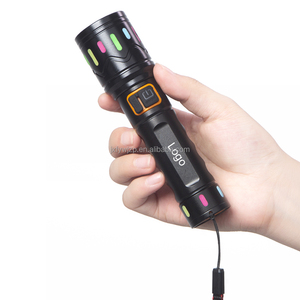 Tất cả các Hợp kim nhôm EDC <span class=keywords><strong>Led</strong></span> đèn pin 1000 Lumens ánh sáng màu xanh lá cây USB sạc IP65 đánh giá cho cắm trại sử dụng - Product Image 5