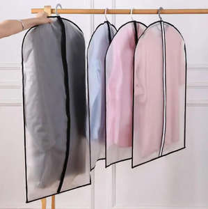 PEVA <strong>Garment</strong> <strong>Bag</strong> with Non-Woven Window <strong>Breathable</strong> Clothing Dust Cover for Closet Storage Protection Non-Woven <strong>Garment</strong> <strong>Bag</strong> - Product Image 2