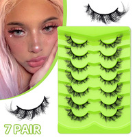 Faux cils russes en bande, courbure D et DD, effet 3D, en vison synthétique, volumineux et légers, pour un look naturel et une extension de cils, pour usage quotidien