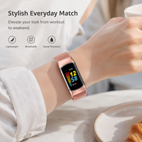 Correa de acero inoxidable para Fitbit Charge 5, correa de malla milanesa magnética, pulsera de repuesto ajustable para oficina y uso diario