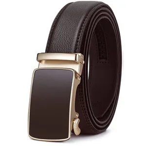 Luxury Father's Day Gift Custom Ratchet Automatic Buckle Belt Mens Designer Genuine Leather Belts