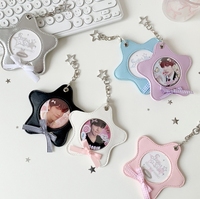 Étui de rangement rigide et résistant à l'eau Haoxuan en cuir pour cartes et badges anime 2D de 65 mm