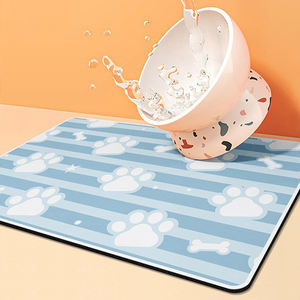 Haustierfuttermatte Mikrofaser waschbare Hundematte für Speisen und Wasser Schüssel-Keine Flecken schnell trocknende Hundespendermatte - Product Image 3