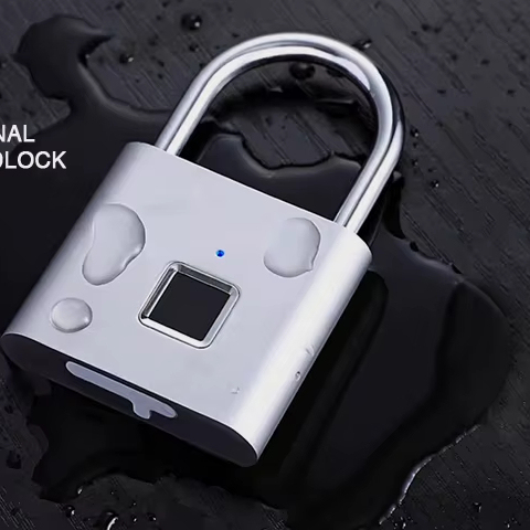 Hot Sale High Quality Intelligent Zinc Alloy Padlocks Wholesale for Gym Bag Waterproof Smart Fingerprint Padlock