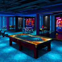 Billard interactif intelligent à projection pour aire de jeux intérieure, couleur immersive, contrôle de mouvement dynamique sur piste
