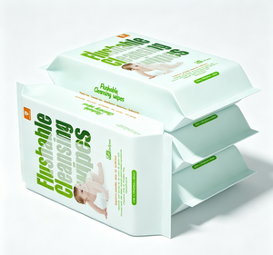 100% <span class=keywords><strong>biodégradable</strong></span>. Lingettes lavables pour adultes en matériau écologique. Lingettes humides pour toilettes à base de plantes. Papel Higienico Humedo <span class=keywords><strong>WC</strong></span> - Product Image 2