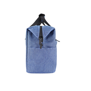 Insulated Cooler Bag With Zipper Closure Gray Handle Picnic Food Storage Aluminum Foil Lining - Product Image 6