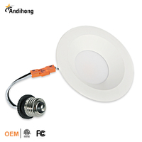 Liquidation 6 pouces Commercial Intérieur 5CCT Spot Lumières Panneau Lampe En Aluminium Downlight Intérieur Monté lumière led projecteur
