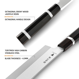 Ensemble de couteaux à sushi Goldcut en acier 7Cr17MoV, ensemble de couteaux à sashimi avec manche en bois, <span class=keywords><strong>couteau</strong></span> à thon, <span class=keywords><strong>couteau</strong></span> à saumon, Yanagiba, Sakimaru, Deba, Usuba, <span class=keywords><strong>couteau</strong></span> à trancher - Product Image 3